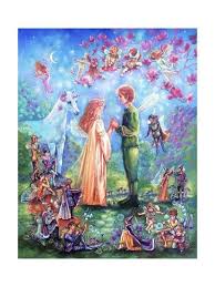 Judy mastrangelo, artist/creator of inspirational wisdom from angels & fairies. Fairy Wedding Giclee Print Judy Mastrangelo Art Com In 2021 Fairy Wedding Fairy Pictures Fairy Art