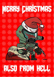 Doom Slayer Xmas Comic Book Cover Comic Books Doom