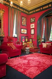 Va Va Voom What A Room This Is The Red Room In Baz Luhrmann And Catherine Martin S Own Home Iona In Sydney Austra Rug Design Interior Floor Interior