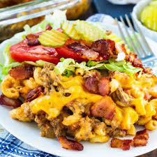 Bacon Cheeseburger Casserole Spicy Southern Kitchen Recipe Bacon Cheeseburger Casserole Bacon Cheeseburger Avocado Salad Recipes