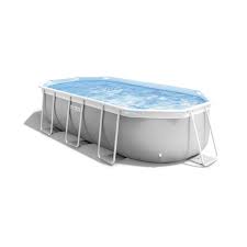 Piscine Tubulaire Ovale Intex Prism Frame 4 X 2 X 1m