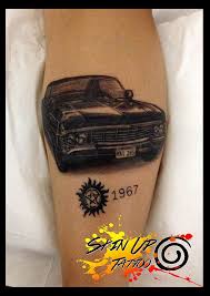 Chevrolet Impala 1967 Carro Do Seriado Supernatural Tattoos Supernatural Tattoo Arm Tattoo