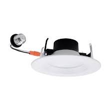 Utilitech Color Changing Integrated Led 5 In Or 6 In 120 Watt Equivalent White Round Dimmable Recessed Downlight In The Recessed Downlights Department At Lowes Com