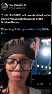 If this movie gets nominated as a comedy/musical understand… This will be  so ironic in the theme of winning trophies you do/dont deserve 😭  #challengers #challengersmovie #lucaguadagnino #goldenglobes ...