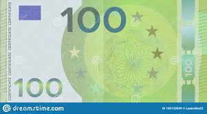 The note is used daily by some 343 million europeans and in the 23 countries which have it as their sole currency (with. Gutscheinvorlage Banknote 100 Euro Mit Gilloche Muster Wasserzeichen Und Grenze Banknoten Mit Grunem Hintergrund Geschenkgutsche Stockbild Bild Von Preis Finanzierung 160120549