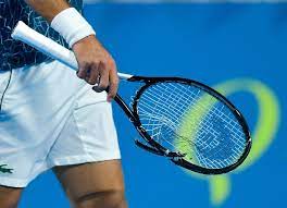 I've just put more power in the strings in order to play more aggressive. China Xinhua News Novak Djokovic Of Serbia Holds His Racquet Which Was Damaged During His Semi Final Match Against Roberto Bautista Agut Of Spain At The Atp Qatar Open Tennis Tournament In