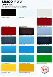 Fleet Paint Codes Color Charts