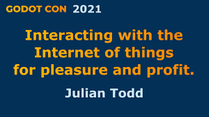 I will make sure that you receive your money on time. Interacting With The Internet Of Things For Pleasure And Profit Julian Todd Godotcon2021 Youtube