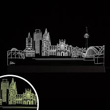 Wandtattoo stadt skyline von köln mit stadion, dom und colonius in verschiedenen farben und größen sofort lieferbar. Led Skyline Koln Wall Art De
