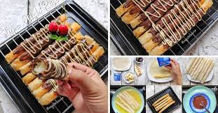 Nah langsung saja berikut beberapa aneka resep cemilan kekinian atau resep jajanan kekenian untuk jualan yang murah meriah dan cepat laku: Resep Tape Stick Roll Jajanan Kekinian Yang Lagi Ngehit Resep Spesial