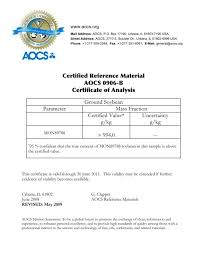 General resources | specific resources | assessed curriculum | blueprints | released tests. Certified Reference Material Aocs 0906 B Certificate Of Analysis