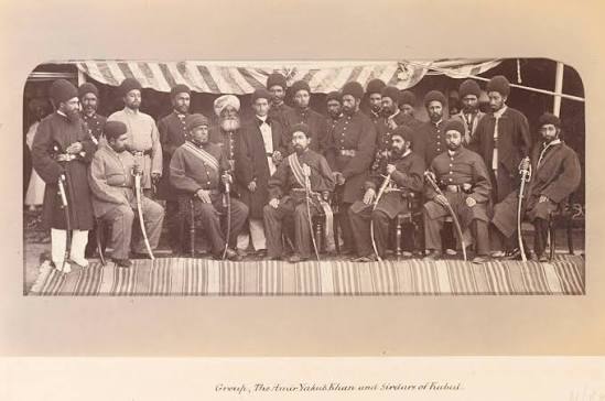 The Amir Yakub Khan and Sirdars of Kabul, 1879 | Online Collection | National Army Museum, London