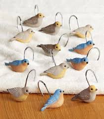 Birds And Blooms Shower Curtain Hooks Bird Shower Curtain Shower Curtain Hooks Shower Curtain Decor