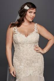 Beaded Trumpet Plus Size Wedding Dress Wedding Dresses Davids Bridal Wedding Dresses Wedding Dress Styles