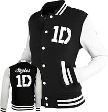 Black And White Varsity Jacket One Direction Inspired Varsity Jacket Top 1d Tour Black White S M L Xl One Direction Outfits One Direction Merch Varsity Jacket