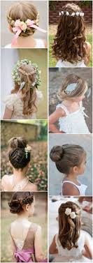 Braids and buns and bows, oh my! Wedding Hairstyles Cute Little Girl Hairstyles Updos Braids Waterfall Www Deerpearlflow Trendyideas Net Your Number One Source For Daily Trending Ideas