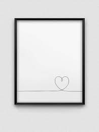 Printable Heart Wall Decor Instant Download Print Black And White Romantic Home Decor Printable Heart Print Line Heart Home Decor Romantic Wall Art Heart Wall Decor Love Wall Art