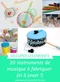 20 Instruments De Musique A Fabriquer Avec Les Enfants La Cour Des Petits En 2020 Instrument De Musique Instrument Musique Enfant Bricolage Instrument De Musique