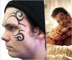 Face Tattoo Of Stu In Hangover Movie Movie Tattoos Face Tattoo Hangover