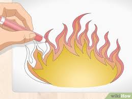 Cara menggambar dan mewarnai gambar kereta api untuk anak. Cara Menggambar Kobaran Api 13 Langkah Dengan Gambar Wikihow