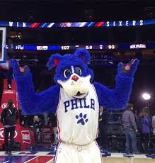 A fluffy blue dog named franklin. Fan S Best Friend On Twitter Sixers Win Sixers 76ers Dog Franklin Https T Co Jjtcib5le2