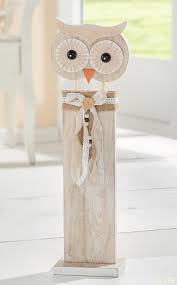 Eule Auf Deko Saule Bastelarbeiten Kreativ Basteln Mit Holz