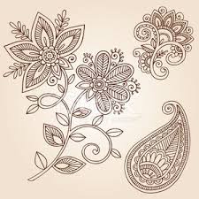 Tattoos by paisley, lockport, illinois. Henna Tattoo Paisley Doodle Vector Clipart Image