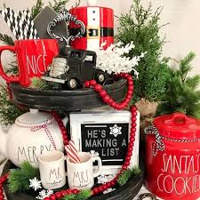 Mix & match items, mini signs, garlands, love dice, etc. Christmas Tiered Tray Rae Dunn Inspired Tiered Tray Fillers Rae Dunn Christmas Tray Decor Tiered Tray Signs Buffalo Checked Tiered Tray Home Living Home Decor Kromasol Com