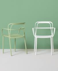 Die Cast Aluminium Chair With Armrests Intrigo By Pedrali Design Claudio Dondoli Marco Pocci Chair Design Aluminum Chairs Chair