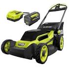40V HP Brushless 20-inch Cordless Battery Walk Behind Push Mower with 6 0 Ah Battery    RY401170VNM RYOBI