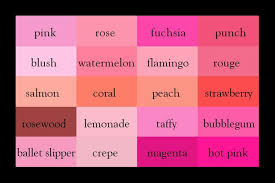 Find The Perfect Hue With This Handy Color Thesaurus Color Pink Color Color Names