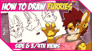 I think it's the easiest to learn from differences, so take a look at this direct comparison. How To Draw Furries Head Tutorial Youtube