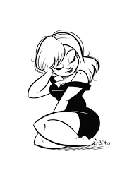 Genevieve Ft Cartoon Drawings Curvy Art Girl Drawing