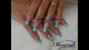 Ces gels de couleur ne coulent pas et vous permettent des d'être le plus précis possible grâce à leur texture et leurs pigments de couleurs qui ne s'affaissent pas. Ongle En Gel Turquoise Orientale Astuce Pour Extension De Plaque Symetrique Avec Obsessio Nail Youtube