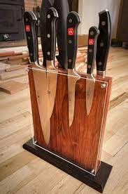 Save up on your kitchen space by. Knife Holder Contemporary Modern Design Woodworking Wood Woodworking Projects Woodworking