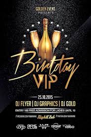 Shown below are multiple examples of birthday party flyer templates in ms word, publisher, adobe publisher. Birthday Vip Party Flyer Template Download Psd Flyer Ffflyer
