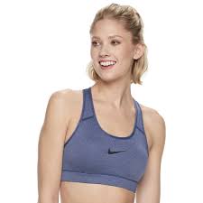 Nike Victory Padded Medium Impact Sports Bra Ah8645 Blue