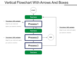 Vertical Flowchart With Arrows And Boxes Powerpoint