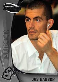 Gus Hansen trading card (WSOP WPT Poker Legend) 2009 Press Pass Fusion #79