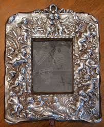 London Sterling Silver Cherub Picture Frame By Primitivemodern Silver Frame Frame Antique Picture Frames