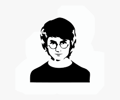 What is the silhouette of the hogwarts house? Harrypotter Silhouette Pop Art Black And White Harry Potter Hd Png Download Transparent Png Image Pngitem