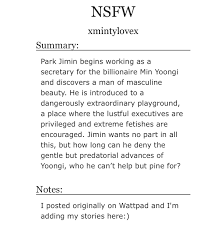 Any information you publish in a comment, profile, work, or content that you post or import onto ao3 including in summaries, notes and tags, will be accessible . Mintyã…£yoonmin ã…£moonsun ã…£ Mintylovex Twitter