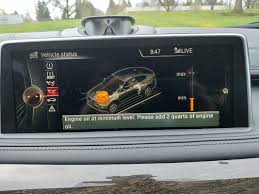 The 2011 bmw x5 has 2 problems reported for excessive oil consumption. F16 50i Engine Oil Is At Minimum Level Without Warning Bmw X5 And X6 Forum F15 F16