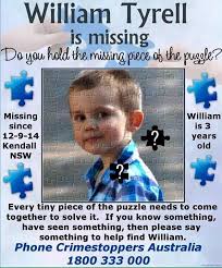 Check spelling or type a new query. William Tyrell Is Still Missing Looking For Someone Williams Embedded Image Permalink