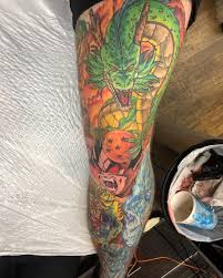 Jun 30, 2021 · dragon ball as a series hasn't been shy about bringing back its villains with new roles, with majin buu returning as an ally following the destruction of kid buu and the influence of mr. Dragon Ball Z Leg Sleeve Done By Will Walker At Michaelangelo Ink In Medford Ny Tattoos
