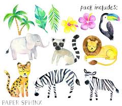 Pikbest has 1344 jungle background design images templates for free. Safari Animals Clipart Watercolor Jungle Animals Clipart Etsy Animal Clipart Safari Animals Safari