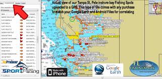 Florida Fishing Maps With Gps Coordinates Florida Fishing