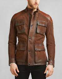 Belstaff Trialmaster 2015 Jacket Oak Brown Leather Jacket Men Style Cool Jackets For Men Jackets Men Fashion