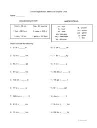 To convert from kg to g, multiply by 1000 or just move the decimal point. Converting Between Metric And Imperial Units With Answer Key Tpt