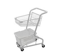 Toko troli logam pabrik Tiongkok troli belanja Supermarket kecil Trolly